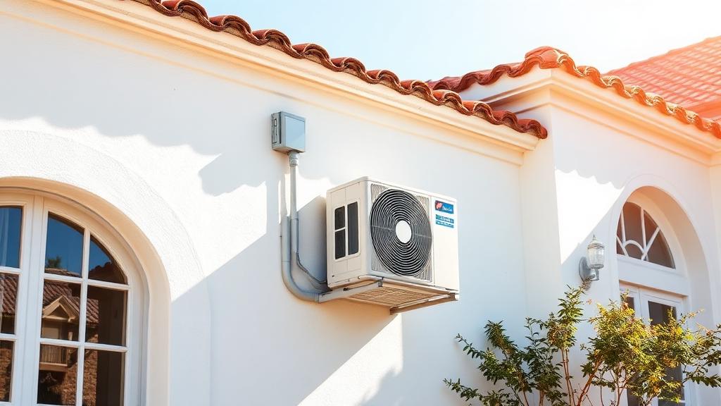 Airco-binnenunit geïnstalleerd in een woning aan de Costa del Sol