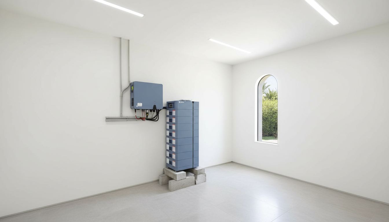 Home battery storage system installed in a Costa del Sol home